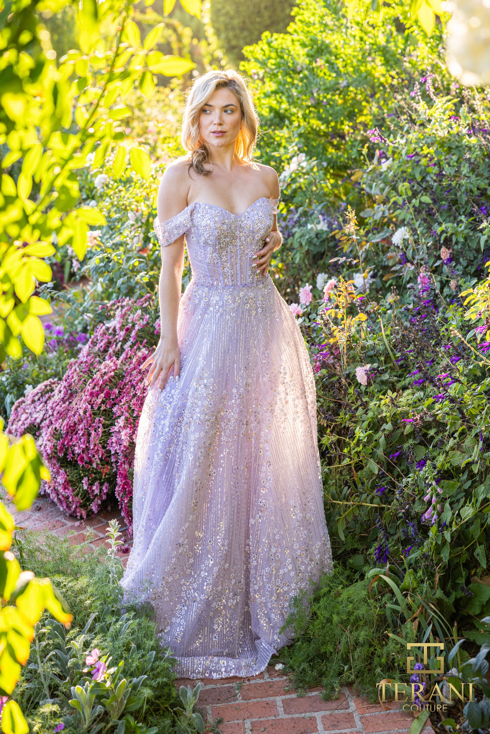 Terani Couture 251P4041 - Sweetheart Off-Shoulder Prom Gown